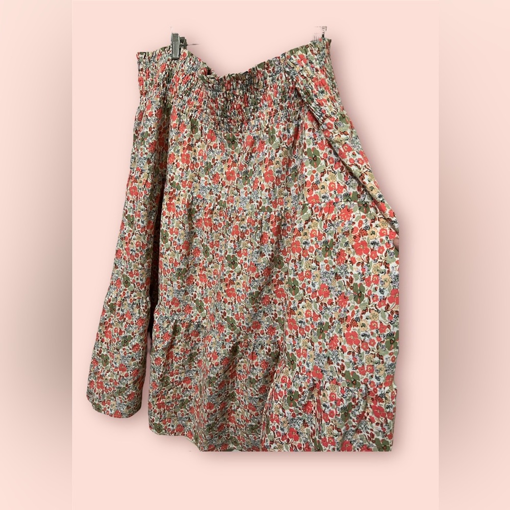 NWOT Universal Thread Floral High Rise Tiered A-Line Long Flowy Skirt Size 3X